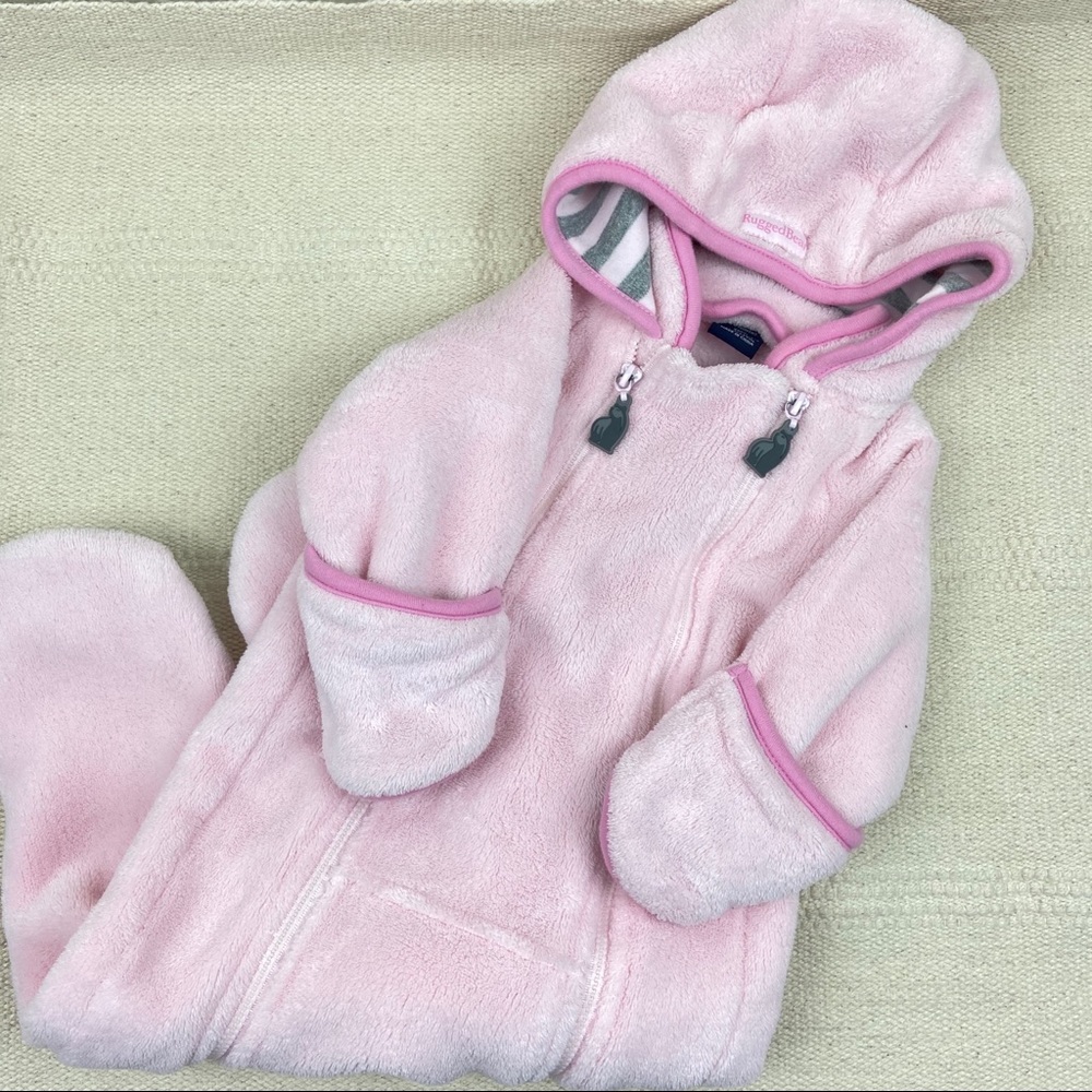 Rugged Bear Baby Girl Puffy Pajama Size 3-6M